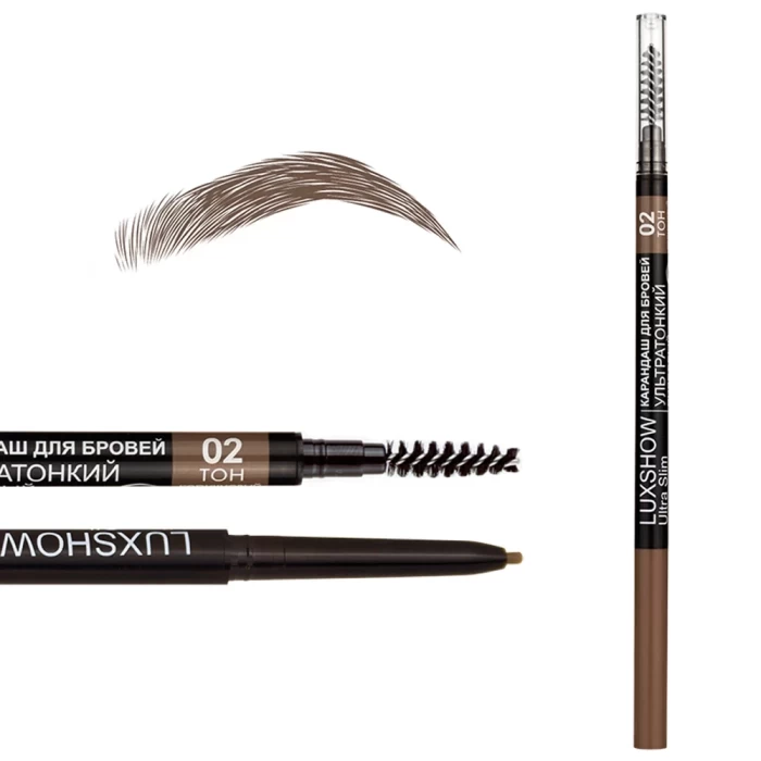 Карандаш для бровей Витэкс Luxshow Ультратонкий пудровый