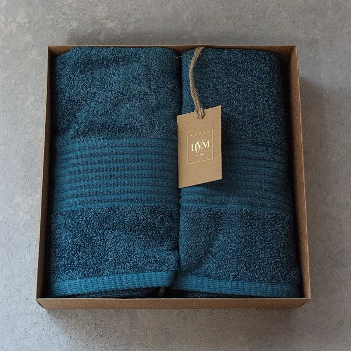 Набор полотенец махровых ТМ "ЦУМ" бирюза