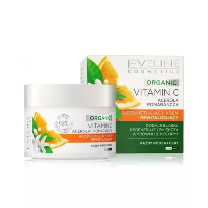  Крем для лица Eveline Organic Vitamin C ревиталирующий 50мл