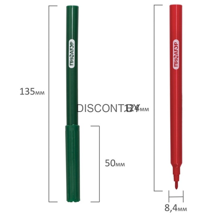 Фломастеры 18 цветов «ЭНИКИ-БЕНИКИ» ПИФАГОР арт. 151402