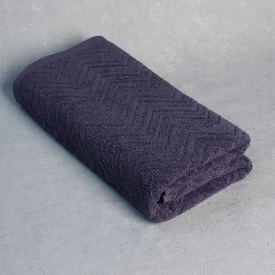 Полотенце махровое ТМ "ЦУМ" Зигзаг серый 70х140 см