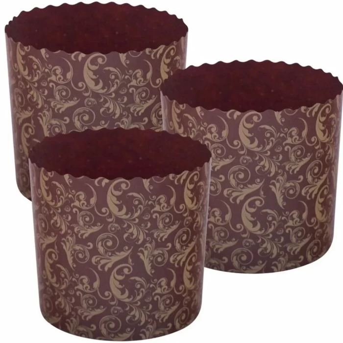 Набор бумажных форм для кулича Мультидом 3шт 9х9см