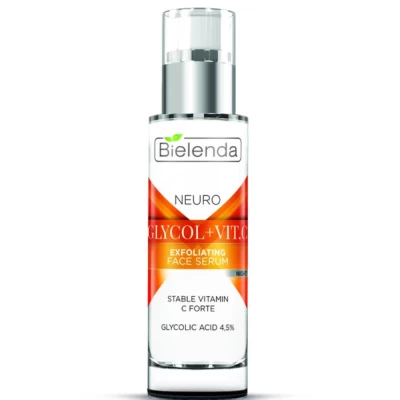 Сыворотка для лица Bielenda Neuro Glicol+Vit.C отшелушивающая омолаживающая ночная 30мл