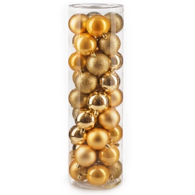 Набор шаров новогодних Ausini VT25-04002-1 золото 36шт