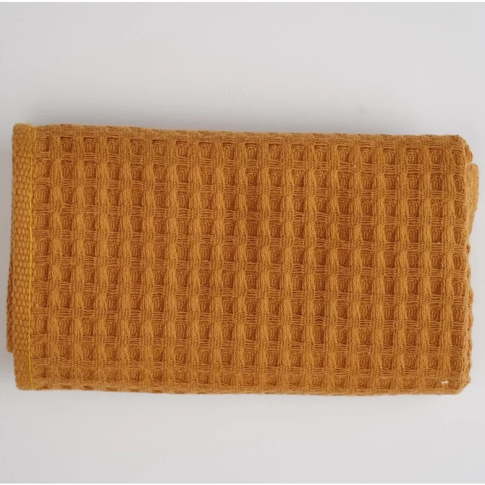 Полотенце вафельное ТМ «ЦУМ» горчица 30х60см