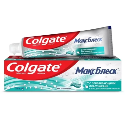 Зубная паста Colgate МаксБлеск с отбеливающими пластинками 100мл