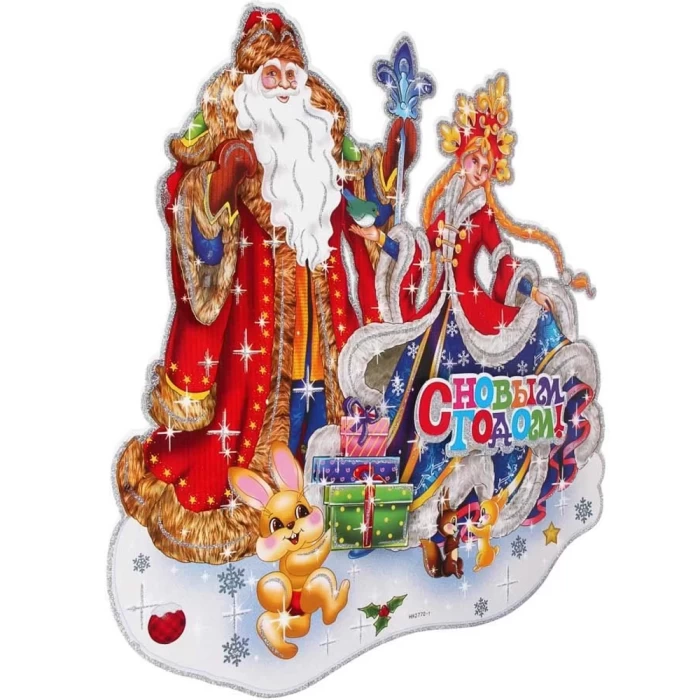 Панно декоративное Сноу Бум Дед Мороз и Снегурочка 336-474