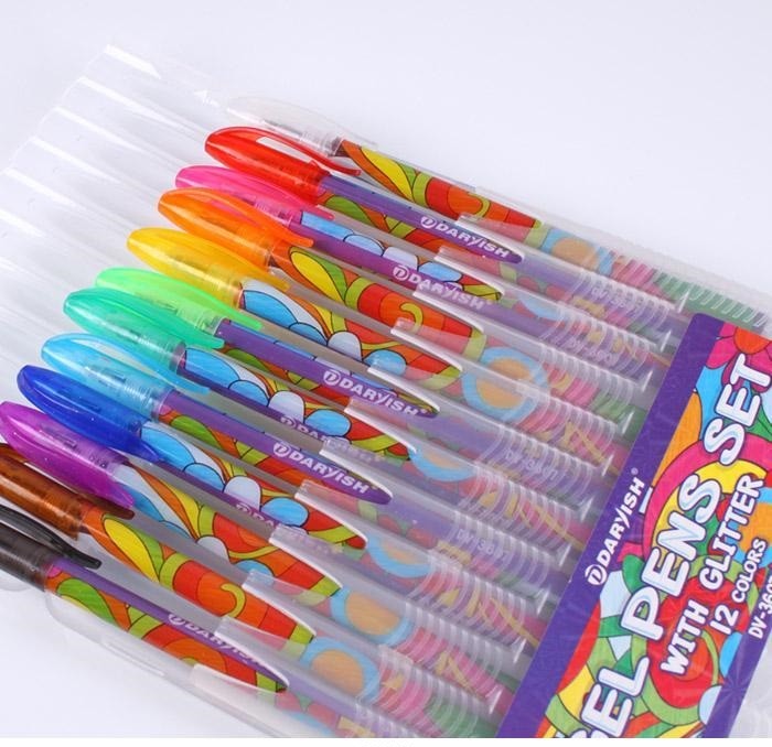 Набор гелевых ручек 12шт DV-3607-12