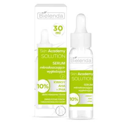 Сыворотка Bielenda микроотшелушивающая и разглаживающая SKIN ACADEMY SOLUTION 30мл  