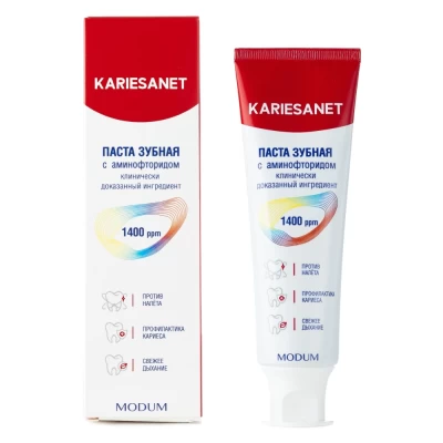 Зубная паста Modum Kariesanet с аминофторидом 100г