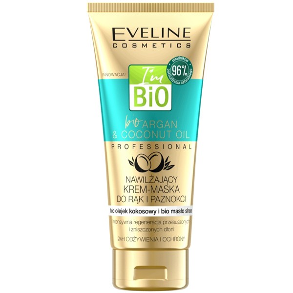  Увлажняющий крем-маска для рук и ногтей EVELINE BIO ARGAN PROFESSIONAL 100мл        