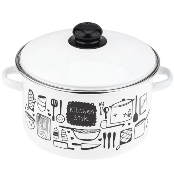 Кастрюля эмалированная Kitchen 4л