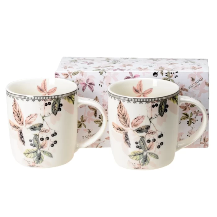 Набор кружек фарфоровых 2шт 380мл