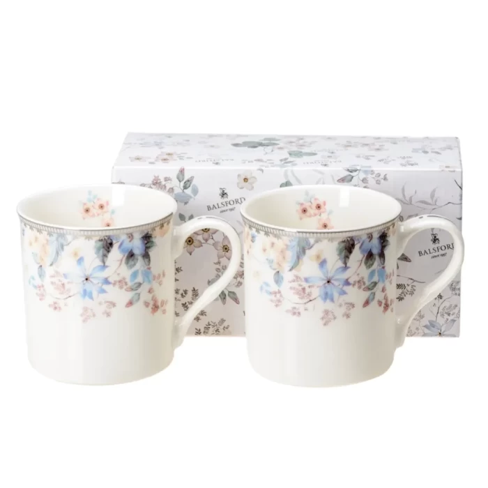 Набор кружек фарфоровых 2шт 320мл