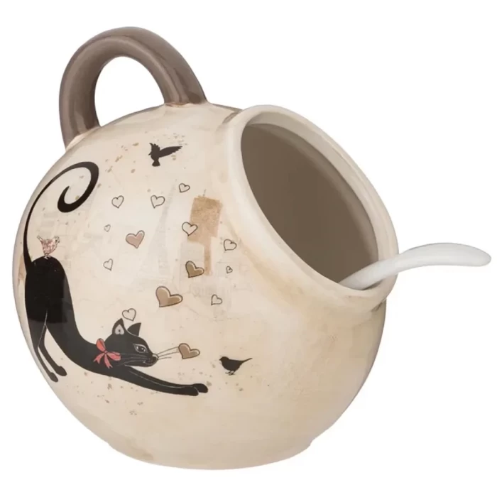 Солонка Agness Парижские коты 170 мл