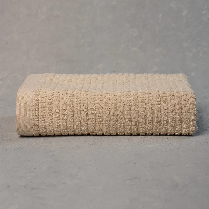  Полотенце махровое ТМ "ЦУМ" Полоса натуральный