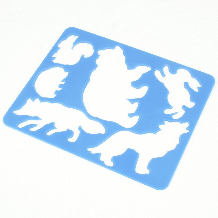 Трафарет с фигурами "Лесные звери" арт.9с446-08