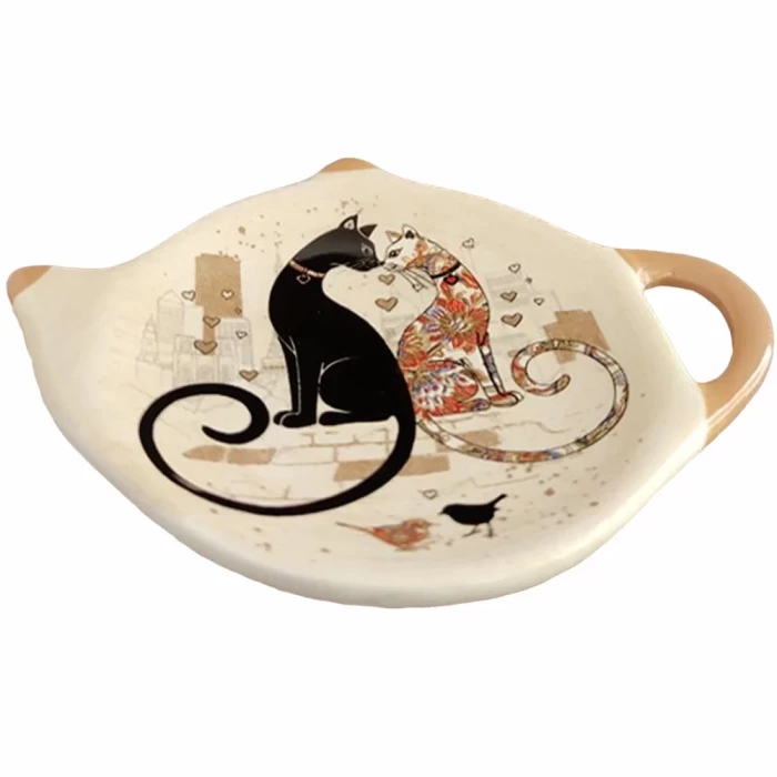 Подставка под чайные пакетики Agness Парижские коты