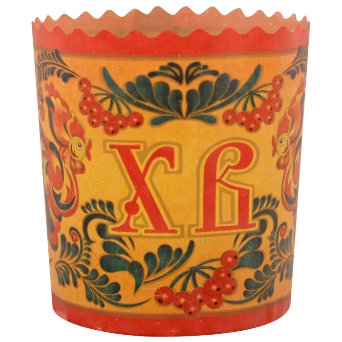 Набор бумажных форм для кулича Мультидом Орнамент 6шт 7х8,5см