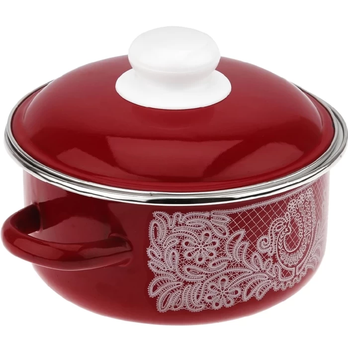 Кастрюля СтальЭмаль Вологодское кружево 8RB161М 1,5л