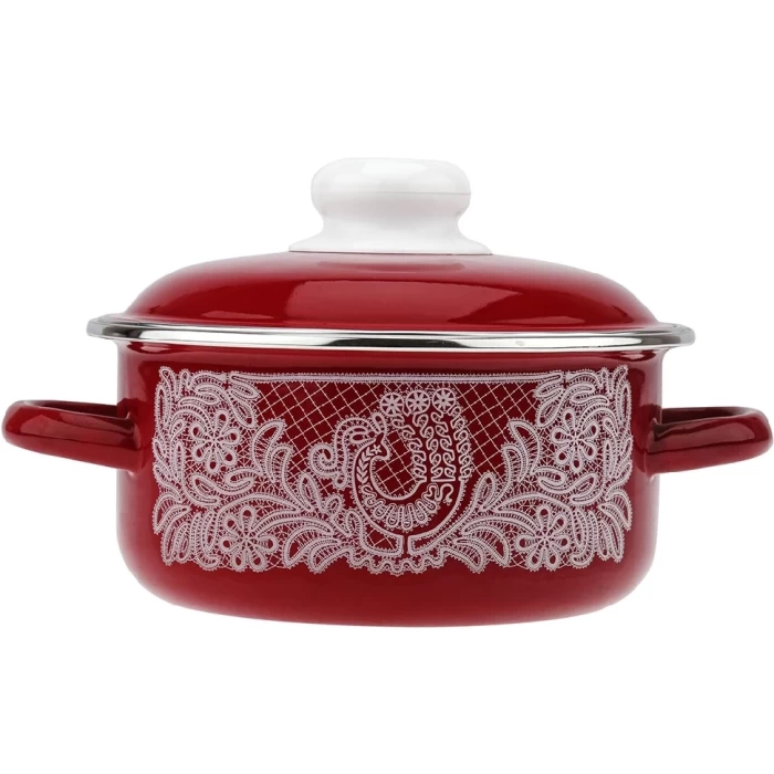 Кастрюля СтальЭмаль Вологодское кружево 8RB161М 1,5л