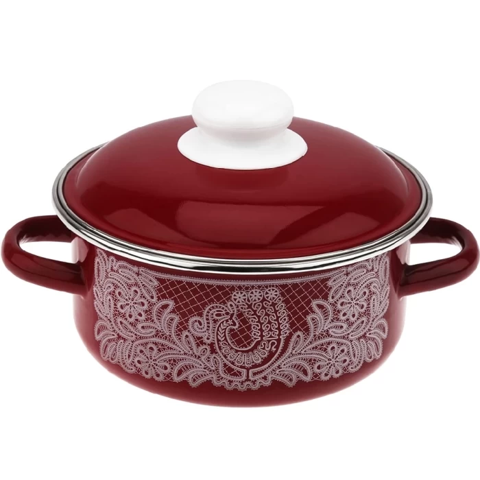 Кастрюля СтальЭмаль Вологодское кружево 8RB161М 1,5л