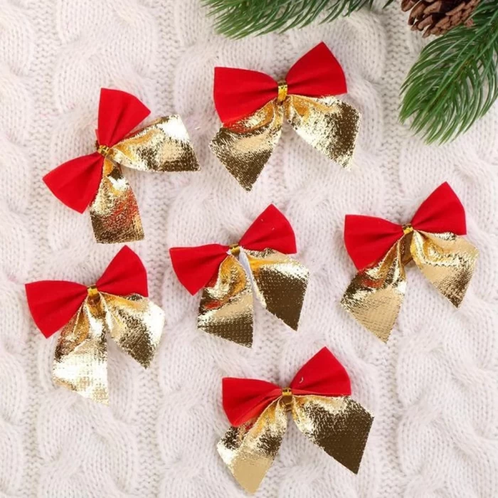 Новогоднее украшение  Девилон Бантик 471218 12шт