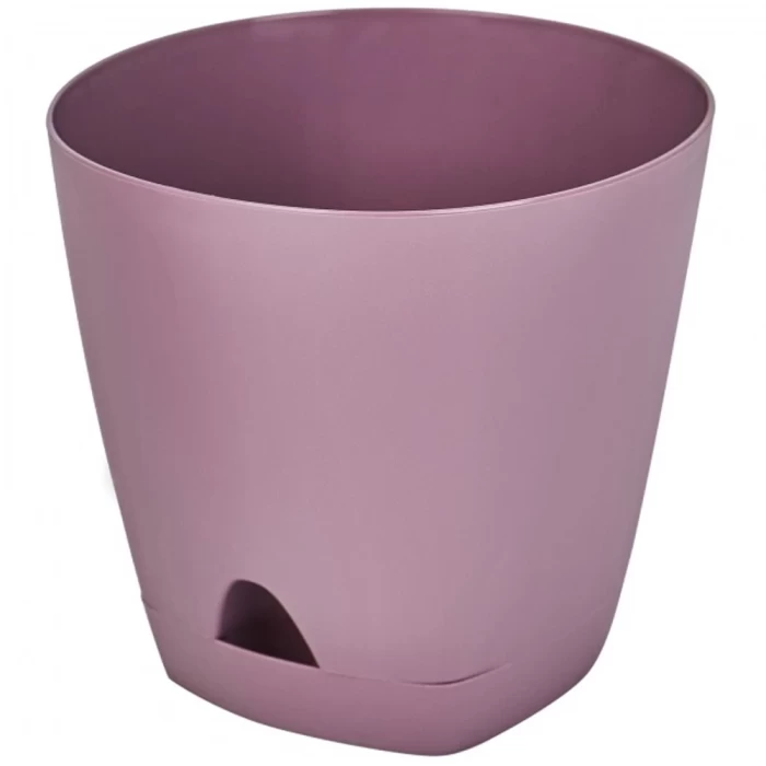 Горшок для цветов InGreen Amsterdam с прикорневым поливом морозная слива 1,35л