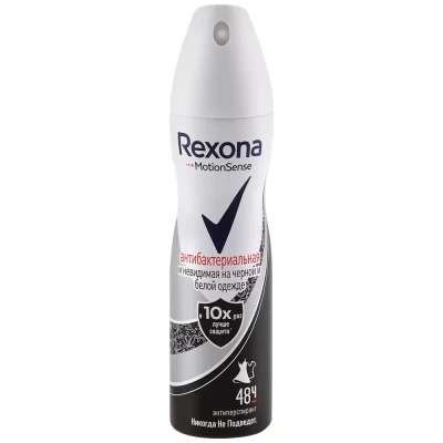 Антиперспирант Rexona Антибактериальная и невидимая на черном и белом