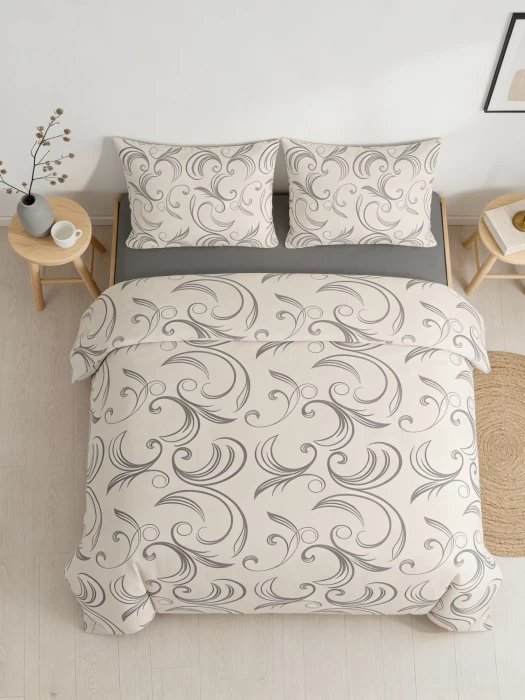 Комплект постельного белья Евро ТМ "ЦУМ" Завиток