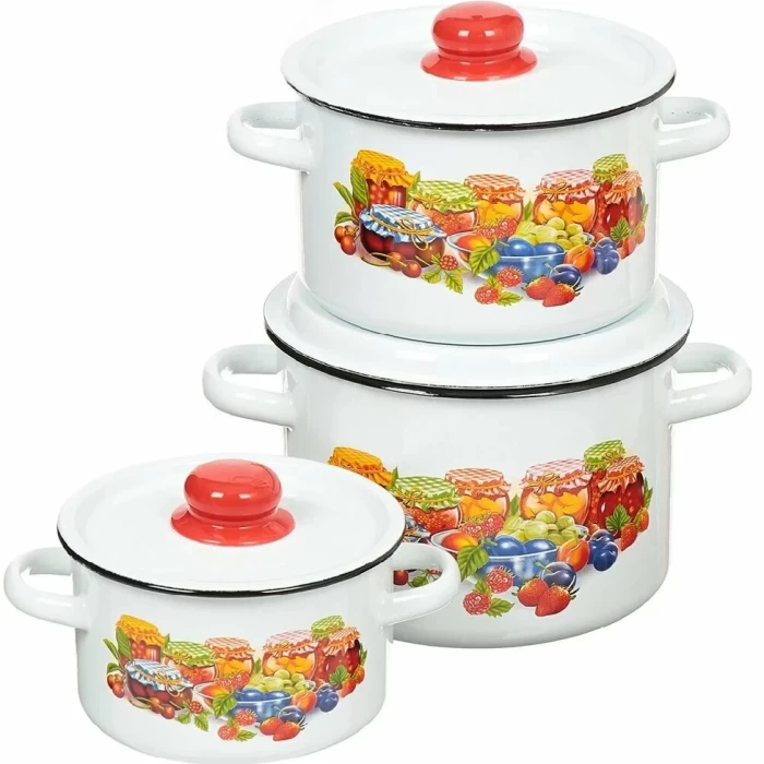 Набор кастрюль СтальЭмаль Варенье 1с144 3шт