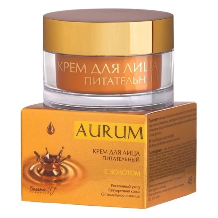 Крем для лица Белита-М Aurum питательный с золотом 45г
