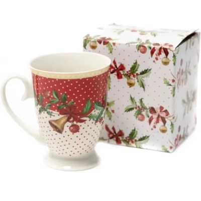 Кружка фарфоровая Новогодняя 320мл