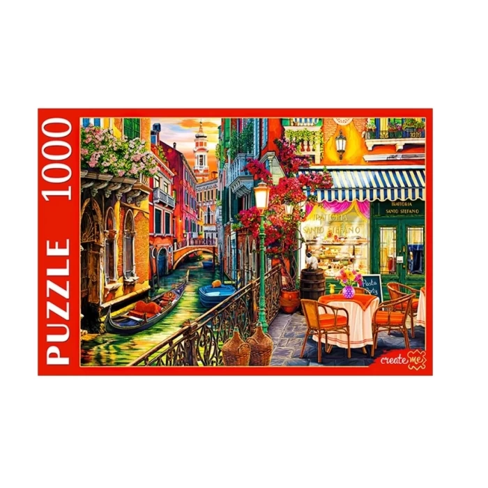 Пазл Рыжий кот Венецианское кафе 1000 элементов