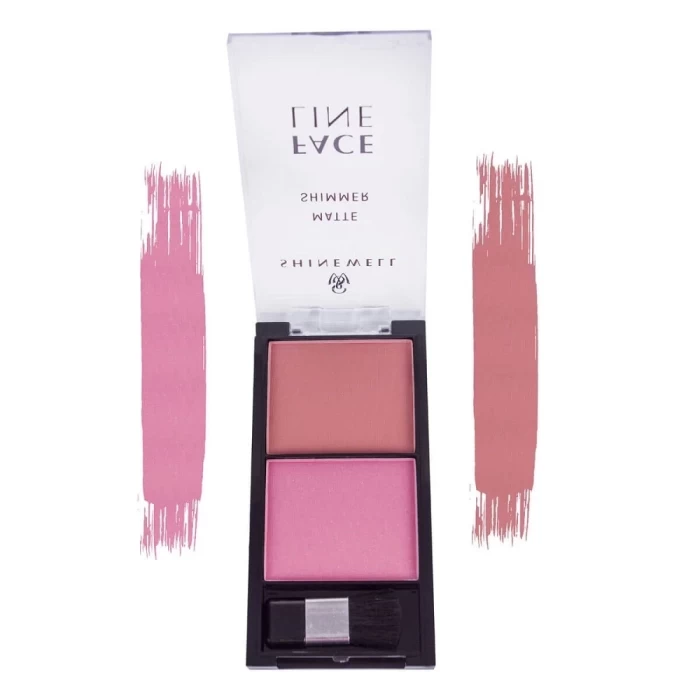 Двойные румяна Shinewell с матовым и шиммер эффектом 8 г