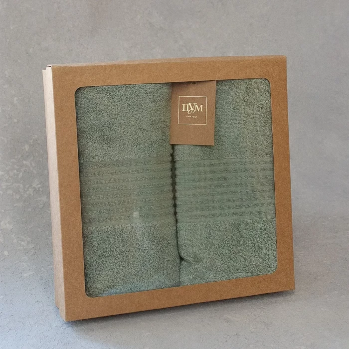 Набор полотенец махровых ТМ "ЦУМ" светло-бирюзовый