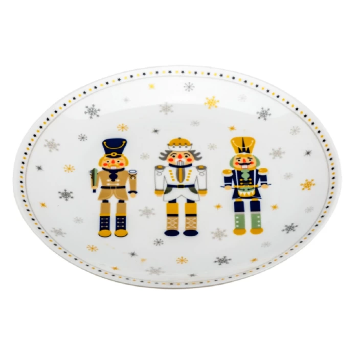 Тарелка фарфоровая Belbohemia Новогодняя 27см ZPX248020-P