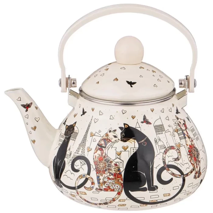 Чайник Agness Парижские коты 1,3л