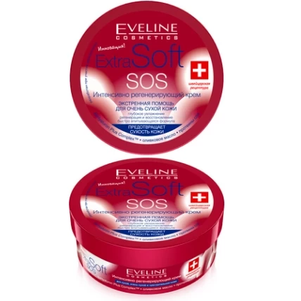 Крем Eveline Cosmetics "Extra soft SOS" Интенсивно регенерирующий, 200мл