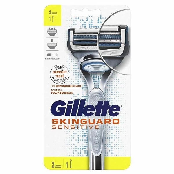 Станок Gillette SKINGUARD Sensitive + 2 кассеты