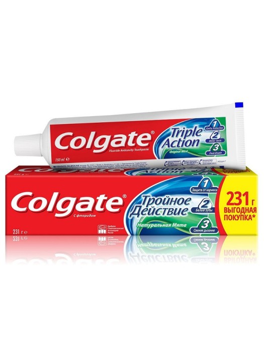 Зубная паста Colgate тройное действие 150 мл