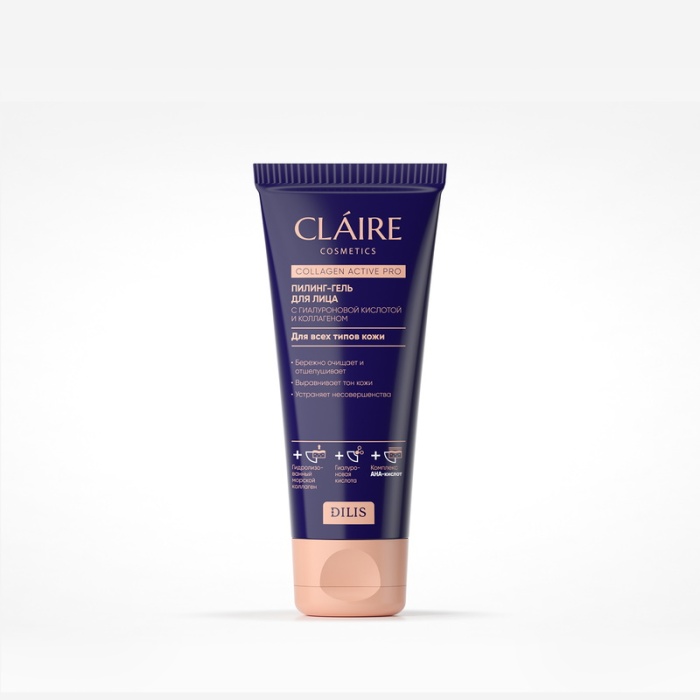 Пилинг-гель для лица Claire "Collagen Active Pro" 100мл