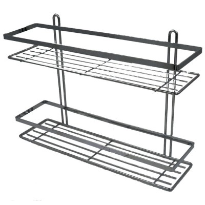 Полка комбинированная 2-х ярусная из стальной проволоки с хромовым покрытием