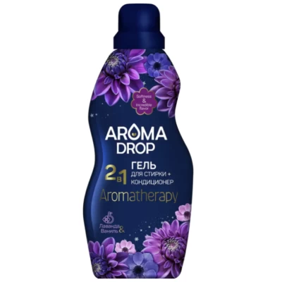 Гель для стирки Aroma Drop 2 в 1 лаванда и ваниль 1л