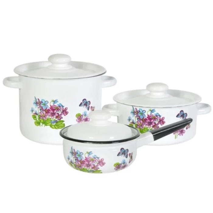 Набор кастрюль Сибирские товары Фиалки N26B24