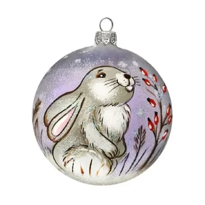 Шар стеклянный Dekart Зайчик в32