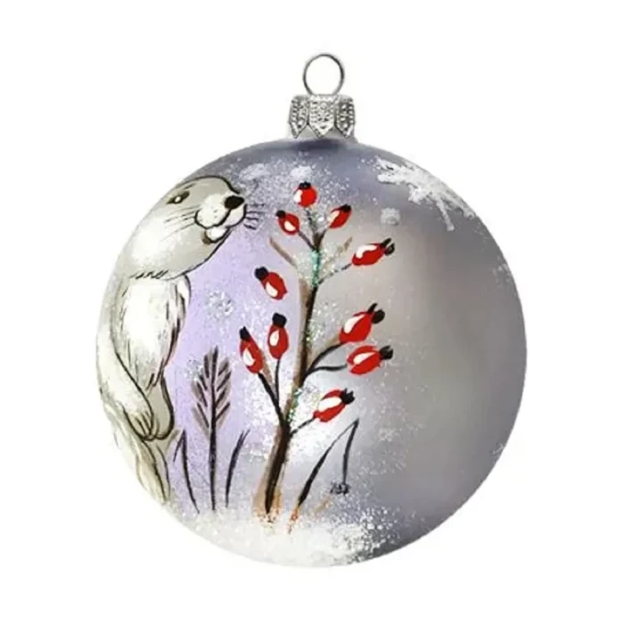 Шар стеклянный Dekart Зайчик в32