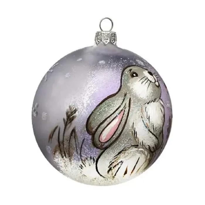 Шар стеклянный Dekart Зайчик в32
