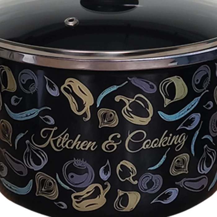 Кастрюля эмалированная Omelia Микс овощной 4л