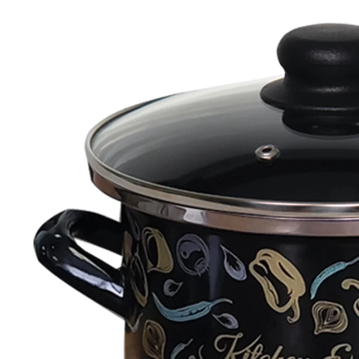 Кастрюля эмалированная Omelia Микс овощной 4л